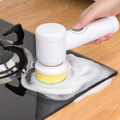 Brush Cleaning Kitchen