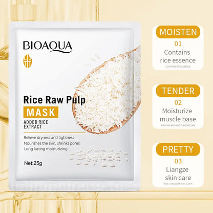 Bioaqua Face Care Sheet Masks Rice