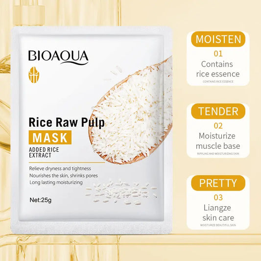 Bioaqua Face Care Sheet Masks Rice